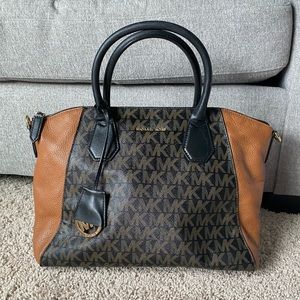 Michael Kors black and brown handbag